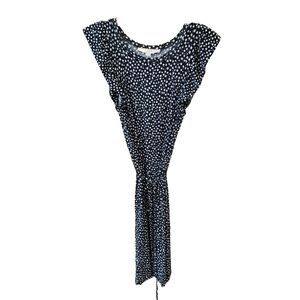 NWT Loft Black and White Floral Flutter Sleeve Dress